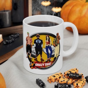 Crazy Taxi Mug | Crazy Taxi Gift | Video Game Mug | Gaming Gift | Gaming Mug | Gamer Mug | Video Game Gift | Gaming Coffee Mug | Geek Mug
