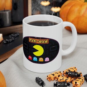PacMan Mug | PacMan Gift | Video Game Mug | Gaming Gift | Gaming Mug | Gamer Mug | Video Game Gift | Gaming Coffee Mug | Geek Mug