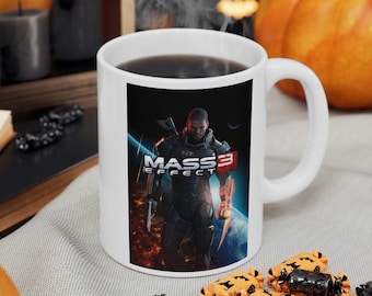 Mass Effect 3 Mug | Mass Effect 3 Gift | Video Game Mug | Gaming Gift | Gaming Mug | Gamer Mug, Video Game Gift, Gaming Coffee Mug, Geek Mug