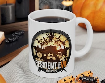 Resident Evil 7 Mug | Resident Evil Gift | Video Game Mug | Gaming Gift, Gaming Mug, Gamer Mug, Video Game Gift, Gaming Coffee Mug, Geek Mug