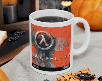 Half Life Mug | Half Life Gift | Video Game Mug | Gaming Gift | Gaming Mug | Gamer Mug | Video Game Gift | Gaming Coffee Mug | Geek Mug