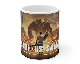 Serious Sam 4 Mug | Serious Sam 4 Gift | Video Game Mug | Gaming Gift | Gaming Mug | Gamer Mug, Video Game Gift, Gaming Coffee Mug, Geek Mug
