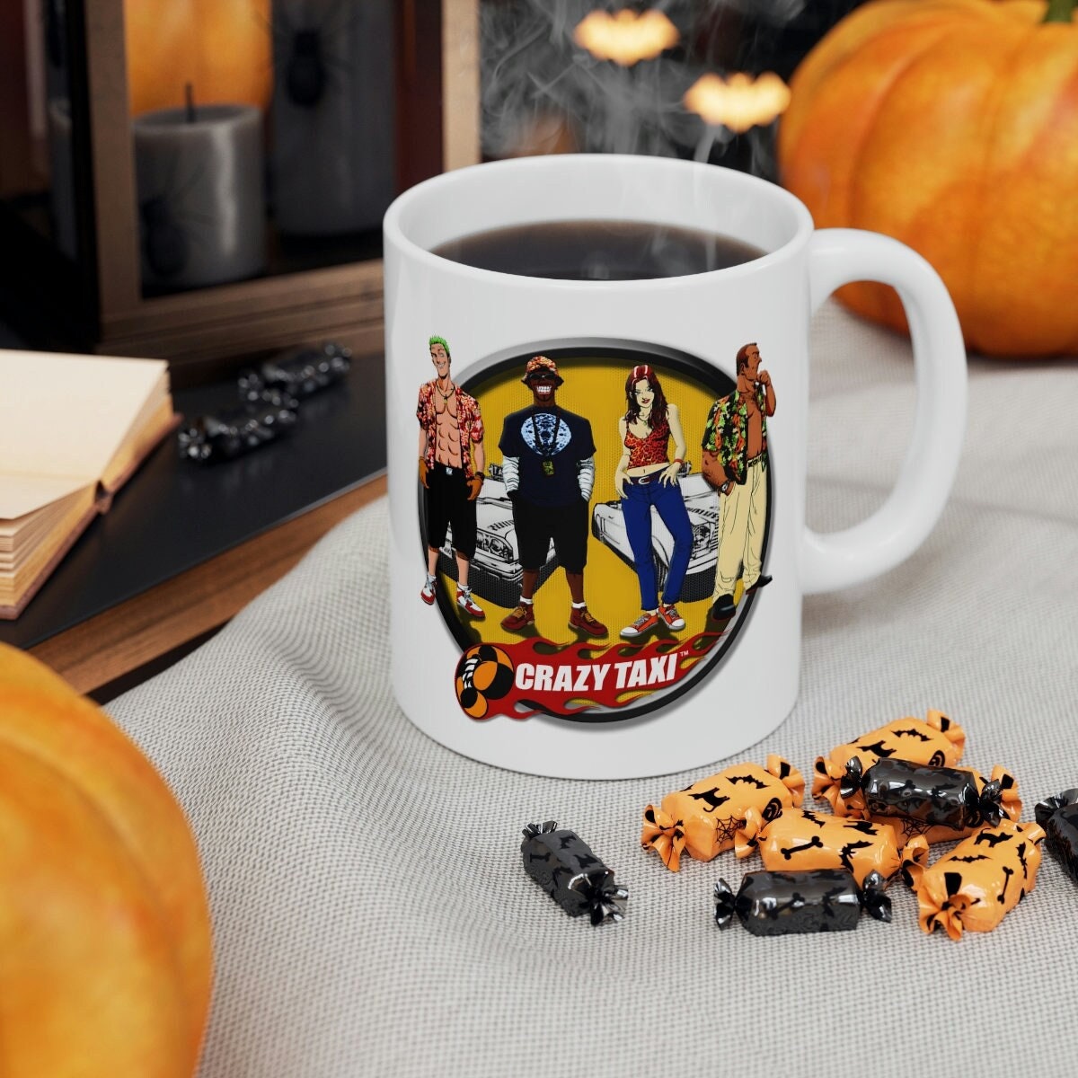 Crazy Taxi Mug | Crazy Taxi Gift | Video Game Mug | Gaming Gift | Gaming Mug | Gamer Mug | Video Game Gift | Gaming Coffee Mug | Geek Mug