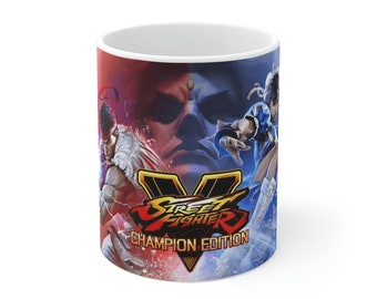 Street Fighter 5 Mug | Street Fighter 5 Gift | Video Game Mug | Gaming Gift | Gaming Mug | Gamer Mug | Video Game Gift | Gaming Coffee Mug