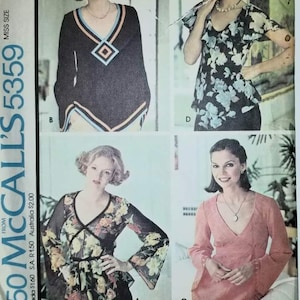 vintage McCall’s Pattern 5359. Manque un ensemble de chemisiers. Années 1970