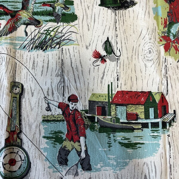 Fishing Fabric Etsy