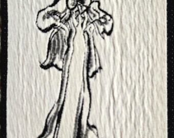vintage novelty print vintage fashion illustration fabric rare