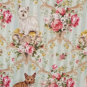 Vintage seltene Lee Jofa ""Putting on the Dog"""