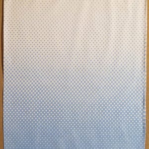 Vintage op art 1970s blue and white pillow case