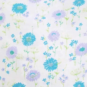 True vintage 1970s flower, power, lightweight cotton sheet set