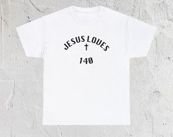 Jesus Loves 140 Dubstep Dance Rave EDM D&B Drum And Bass Techno House Shirt T Shirt