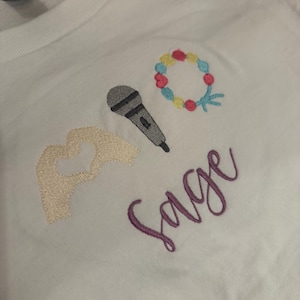 Pop Star Trio - Fill Stitch Embroidery Design