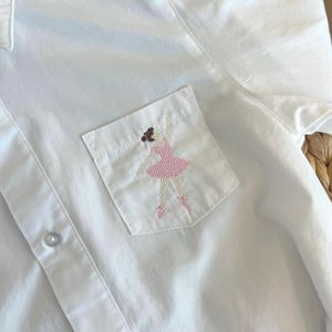 Ballerina Cross Stitch Machine Embroidery Design