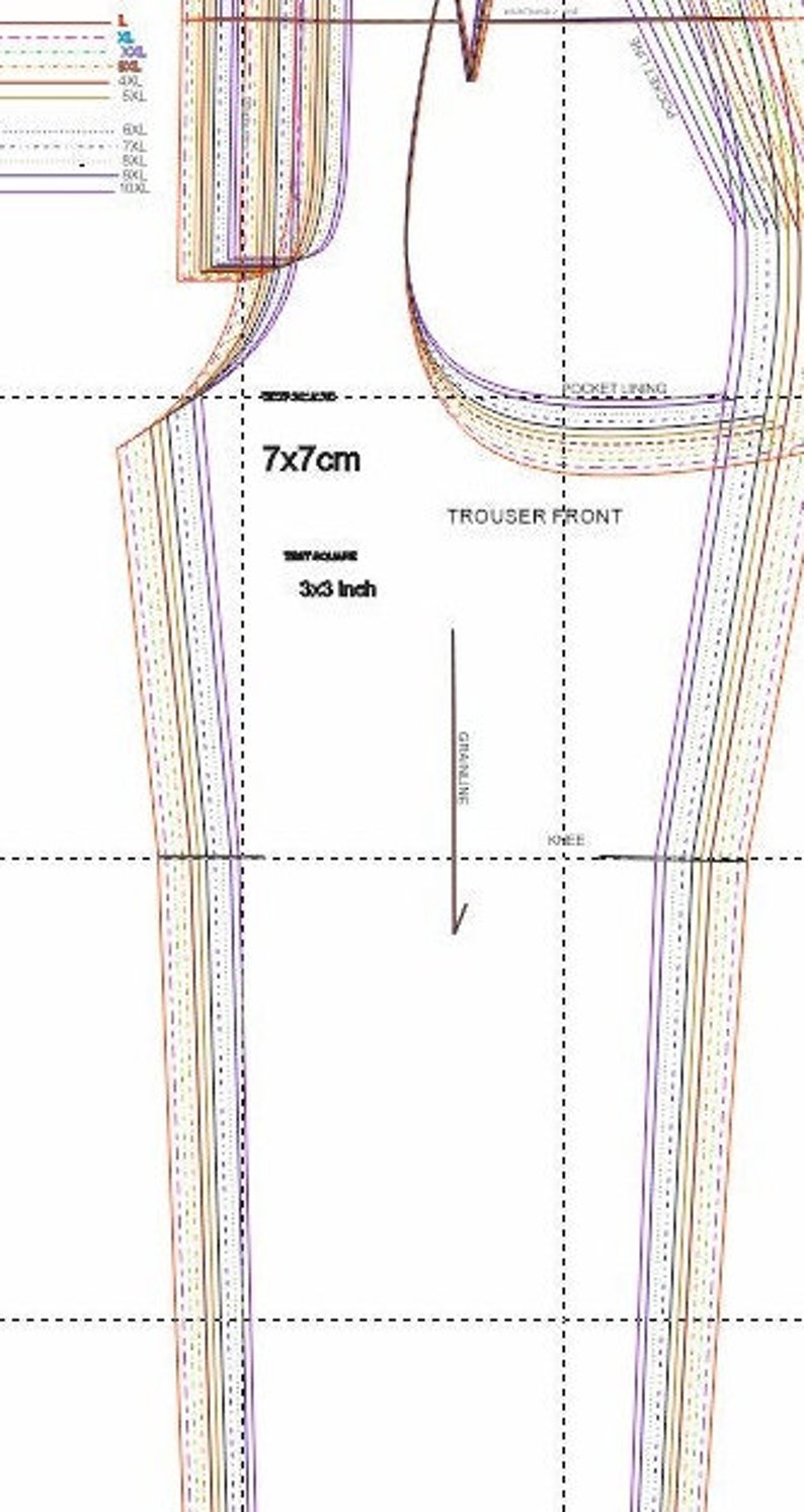 L10XL Womens Plus Sizes Trouser Sewing Pattern/ L10XL Classic Pants