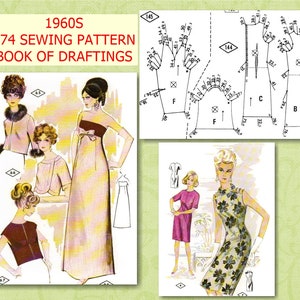 174 Vintage Sewing  Patterns, Retro Sewing Patterns all Sizes ,  ebook PDF Download, 172 Pages