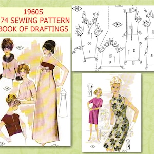 174 Vintage Sewing  Patterns, Retro Sewing Patterns all Sizes ,  ebook PDF Download, 172 Pages