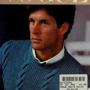 Vintage Men&#39;s Knitting Pattern Book: 1930s-1980s Sweaters (PDF Download)