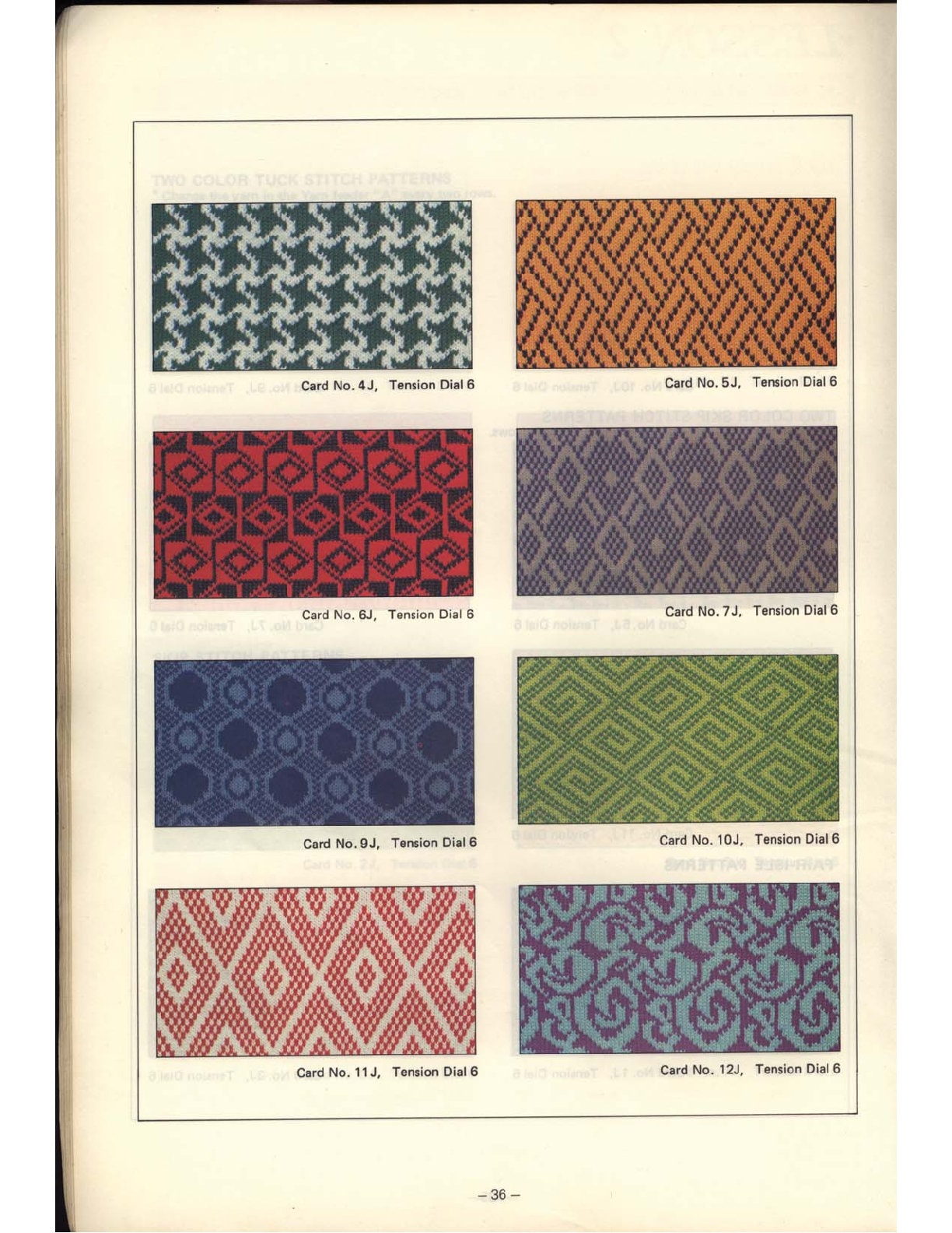 Tbest accessoires de machine à tricoter Carte de modèle de machine à