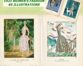 1921 Damenmodekatalog: Französische Illustrationen (PDF Download)