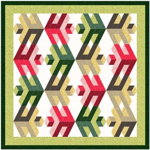 3D Quilt Block Pattern (PDF Pattern)