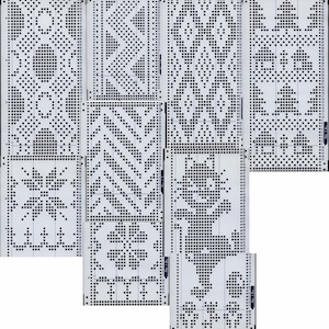 20x Knitting machines Brother punch cards , Machine Knitting, Punchcard Patterns , ebook PDF Download, 20 pages