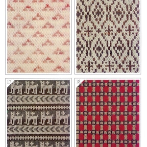 144 Punch Card Patterns, 24 Stitches Punch Card Patterns,  Machine Knitting Book, ebook PDF Download, 97 pages