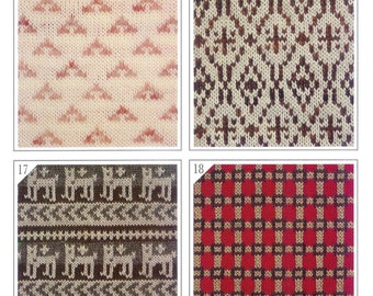 Knitting Machine Punch Card Patterns: Fair Isle, Lace, Tuck Stitches (PDF Download)