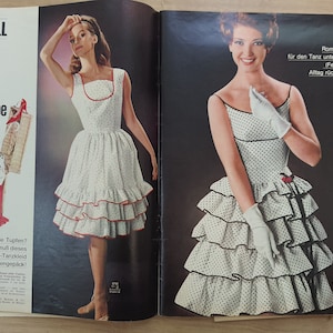 5/1963 Burda Moden , Burda 1960s, Vintage Sewing Patterns, Vintage Burda Fashion, 1960s Sewing Magazine, Fashion Magazine image 6