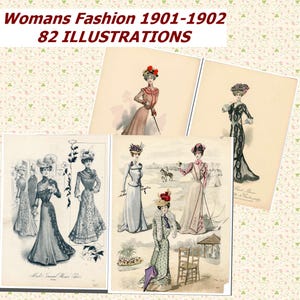 Womans Fashion 1901-1902 Catalog , 1900s Fashion Catalog, ebook PDF Download, 82 Pages