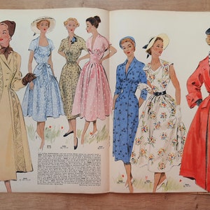 4/1953 Praktische Mode, Vintage Fashion Magazine 1950s, Vintage Sewing Patterns, 1950s German Old Fashion Magazine Bild 7