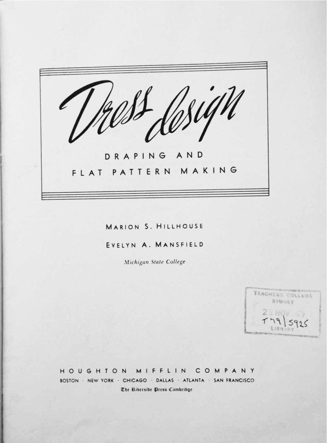 Vintage Sewing Book, Vintage Illustrated Book of Draftings ,sewing