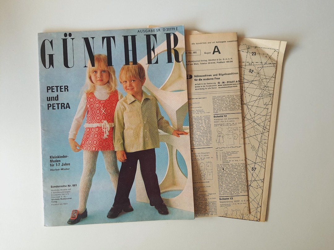 1970s G nther Peter And Petra Vintage Toddler Sewing Patterns 1970s-g-nther-peter-and-petra-vintage-toddler-sewing-patterns