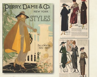 1920 Vintage Fashion Gewerblicher Katalog, ebook PDF Download, 104 Seiten