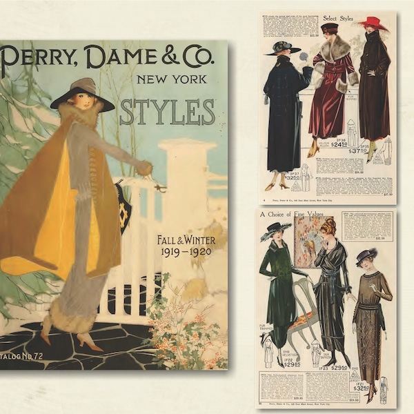 1920 Vintage Fashion Commercial Catalog , ebook PDF Download, 104 Pages