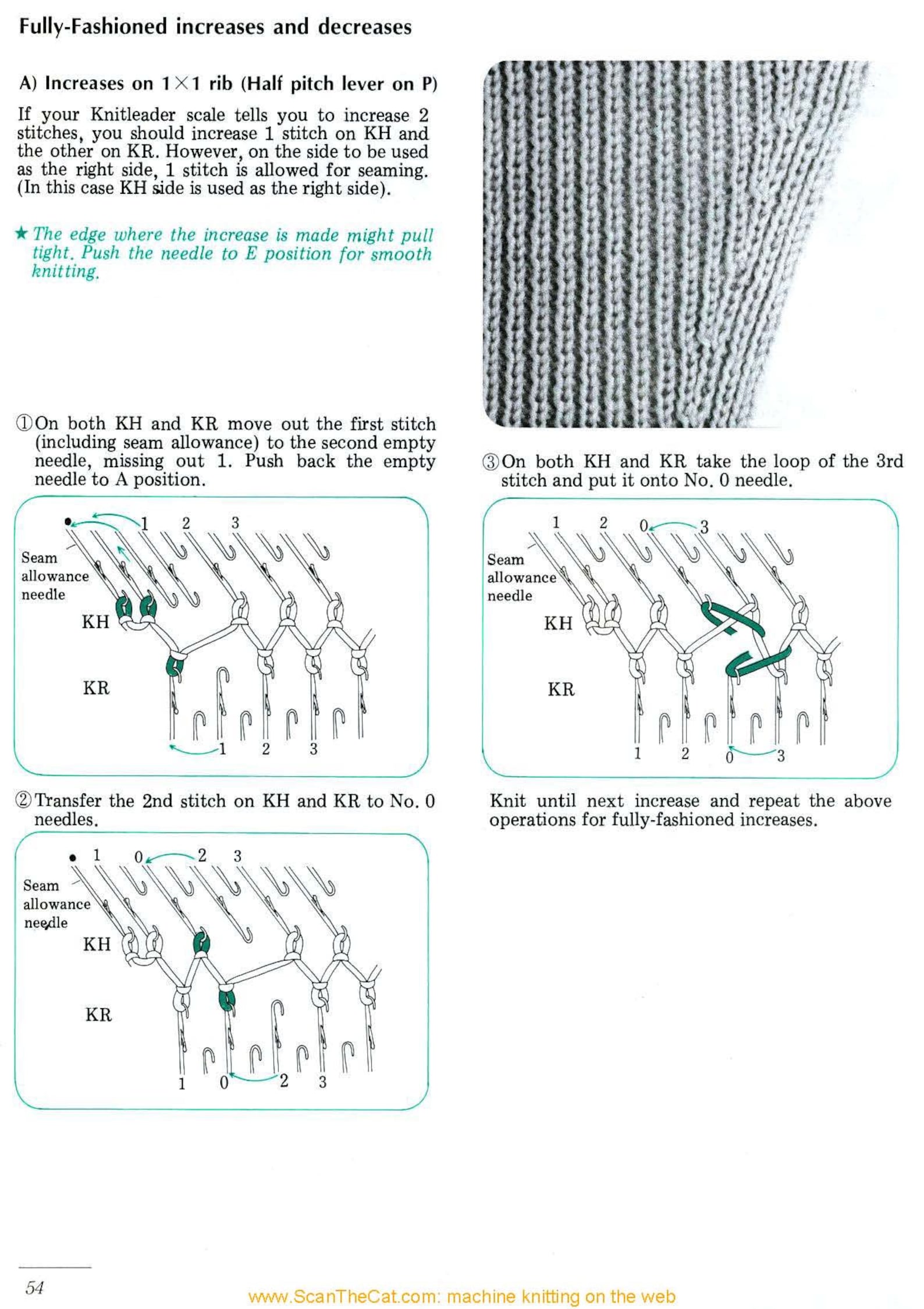 Brother Ribber Knitting Machine Techniques Tutorial (PDF Download) - Etsy