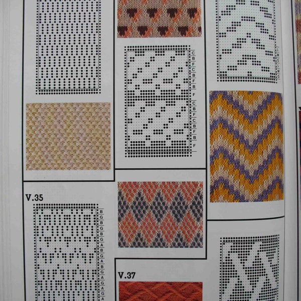 200+Punch Cards, Machine Knitting Book, Punchcard Patterns , ebook PDF Download, 95 pages