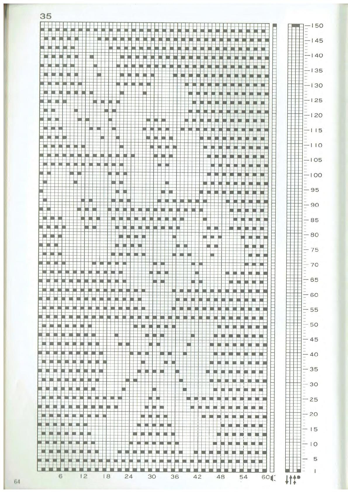 50 Mylars Patterns for Knitting Machine, Punchcard Patterns, Knitting