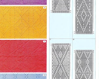 Biblioteca de patrones de tejido con tarjetas perforadas: 125 páginas (descarga en PDF)