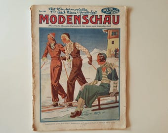 1930 年代のヴィンテージ ファッション サービス マガジン 1930 年 2