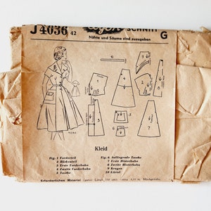 1950s  Dress Sewing Pattern  , Vintage Dress Pattern , Vintage Dress Pattern, Cocktail Dress  Pattern