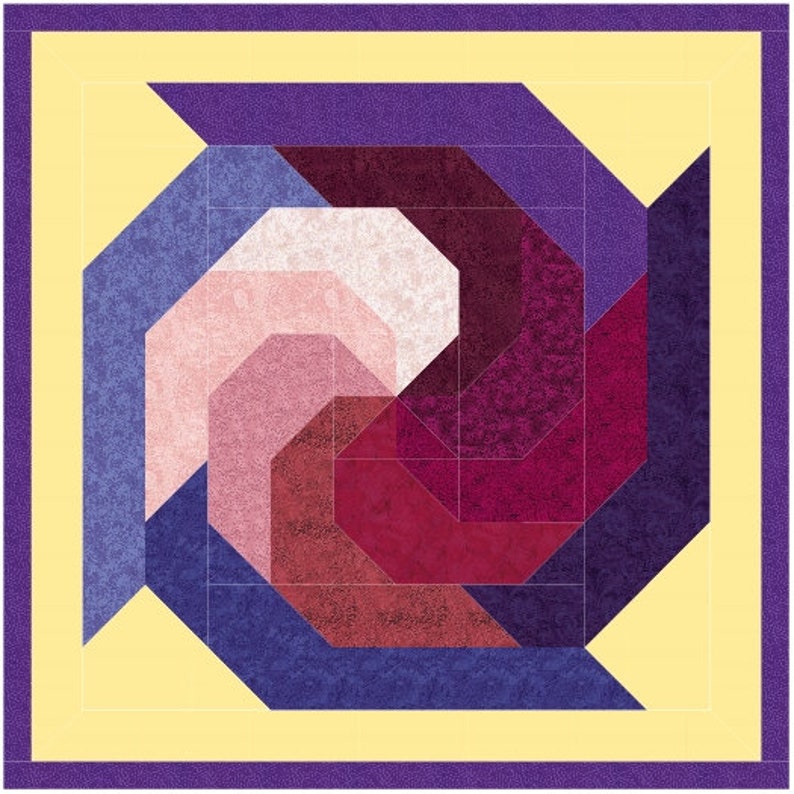 Digital Quilt Block Pattern,quilt Pattern Pdf, Paper Pieced Quilt