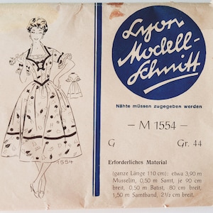 1950s  Dress Sewing Pattern  , Vintage Dress Pattern , Vintage Dress Pattern, Cocktail Dress  Pattern