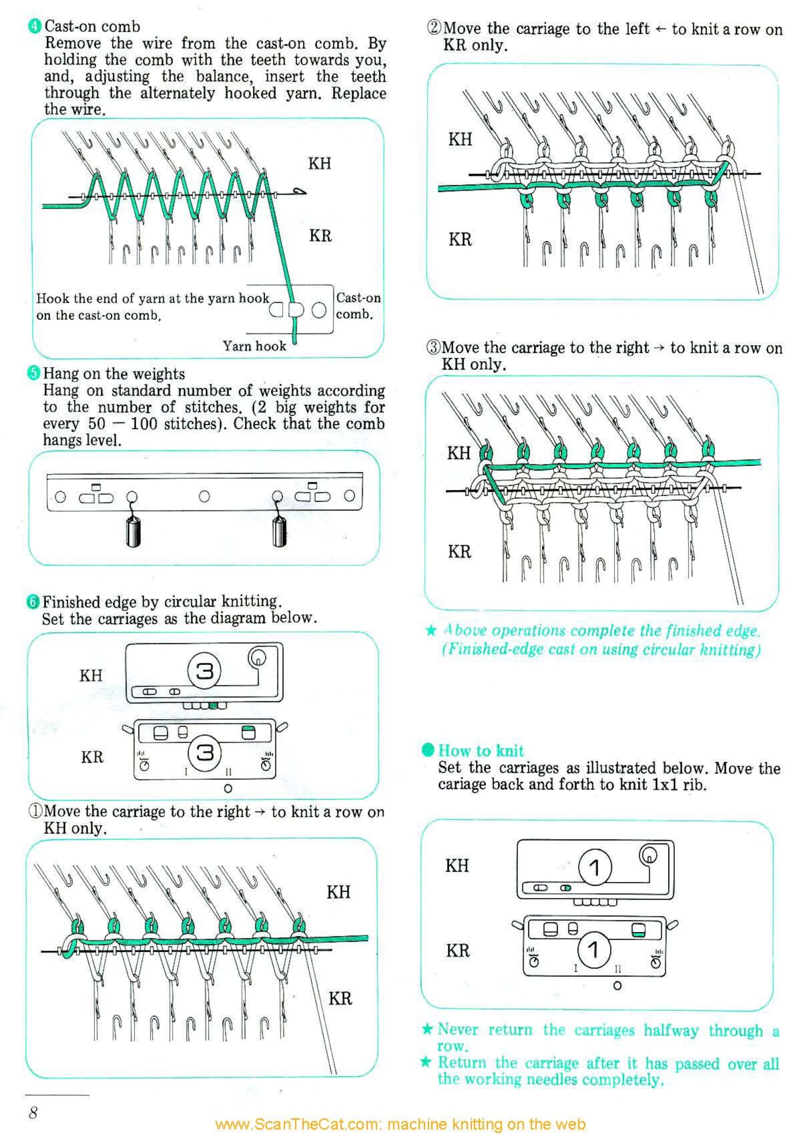 Brother Ribber Knitting Machine Techniques Tutorial (PDF Download) - Etsy