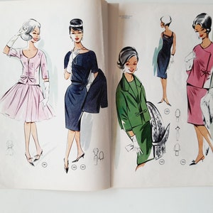 Lutterloh Supplement 90/1963, The Golden Rule Lutterloh System, Lutterloh Patterns, Vintage Fashion Magazine, Book of Draftings image 3