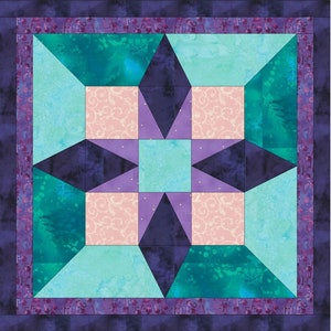 3D French Braid Quilt Block Pattern: Modern Patchwork (PDF Download)