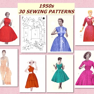 1950s Sewing Patterns: Pattern Drafting System, All Sizes (PDF)
