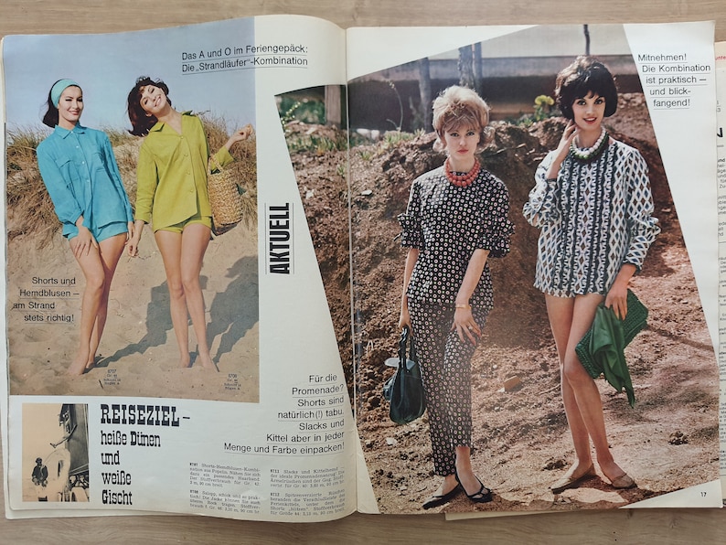 5/1963 Burda Moden , Burda 1960s, Vintage Sewing Patterns, Vintage Burda Fashion, 1960s Sewing Magazine, Fashion Magazine image 7