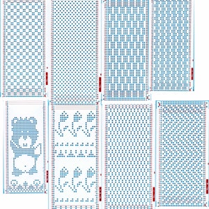20x Knitting Machines Brother punch cards , Machine Knitting, Punchcard Patterns , ebook PDF Download, 20 pages