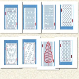 20x Knitting Machines Punch Cards , 24 Stitches  Punchcard Patterns , ebook PDF Download, 48 pages