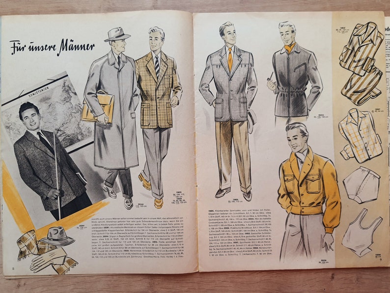 7/1953 Praktische Mode, Vintage Fashion Magazine 1950s, Vintage Sewing Patterns, 1950s German Old Fashion Magazine image 3